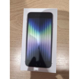 アイフォーン(iPhone)のiPhoneSE3  64G新品未開封　白(スマートフォン本体)