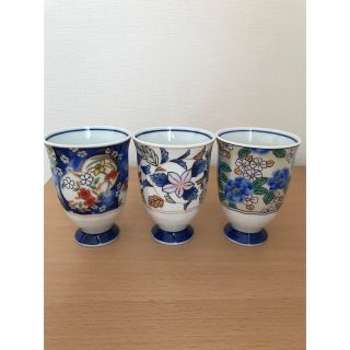 林齋　陶器　フリーカップ　湯呑み3客セット(食器)