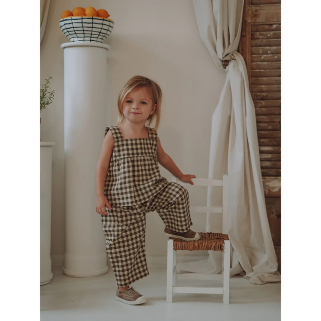 organic zoo/Olive Gingham Dolce Top | フリマアプリ ラクマ