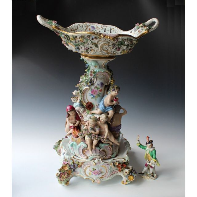 MEISSEN マイセン】ロイテリッツ『四季の寓意』バスケット型 MEISSEN マイセン】ロイテリッツ『四季の寓意』バスケット型