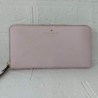 ケイトスペードニューヨーク(kate spade new york)の人気✨ katespade ケイトスペード ラウンドファスナー 長財布 ピンク(財布)