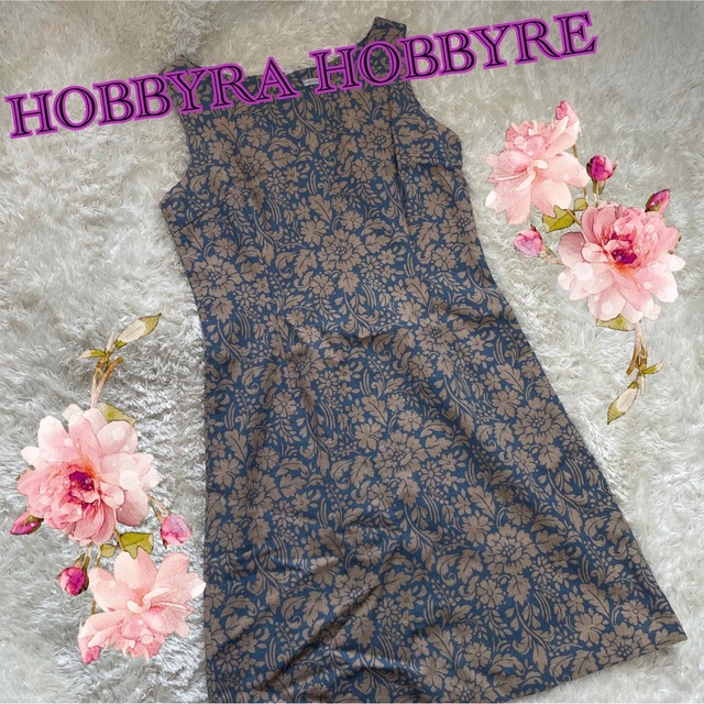 【hobbyra hobbyre】レア柄♡花柄　ノースリーブ　ワンピース