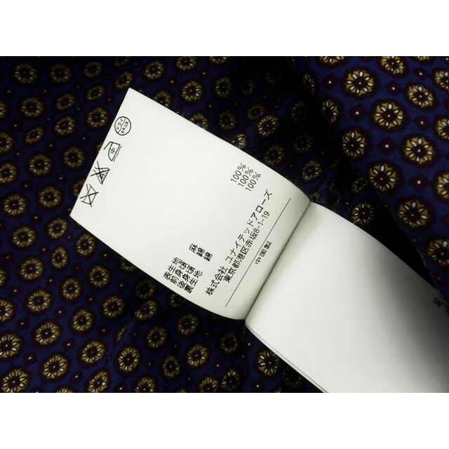 UNITED ARROWS(ユナイテッドアローズ)のUNITED ARROWS ユナイテッドアローズ リネン100% 切替 ジレ ベスト sizeL/紺 ■◇ メンズ メンズのトップス(ベスト)の商品写真