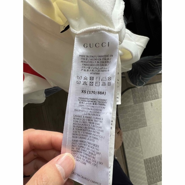 Gucci(グッチ)の2022年SS グッチ ロゴTシャツ サイズXS 2回着用 美品 メンズのトップス(Tシャツ/カットソー(半袖/袖なし))の商品写真