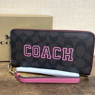 コーチ(COACH)の新品 COACH コーチ CB856 シグネチャー ロゴ 長財布 リストレット(財布)