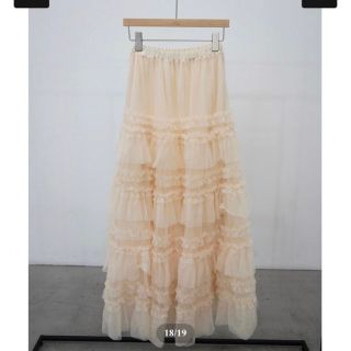 acka    tulle long skirt(ロングスカート)