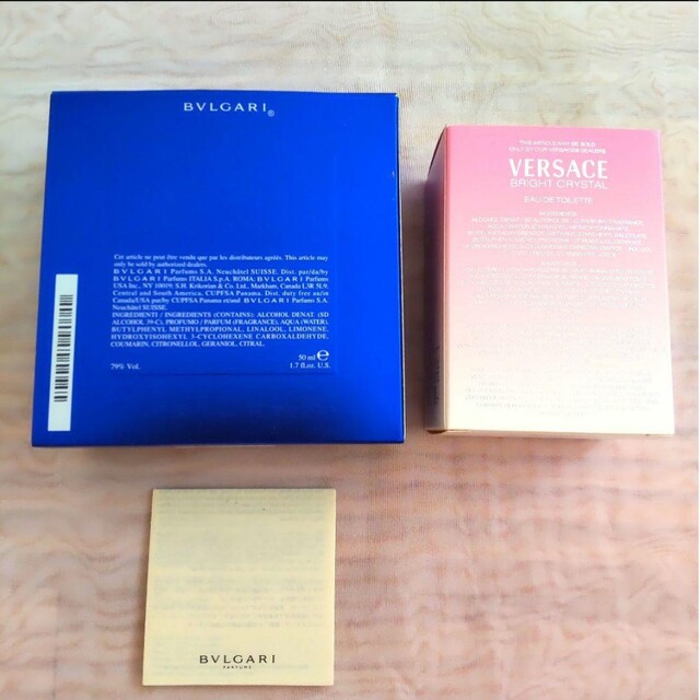 BVLGARI(ブルガリ)の空箱　香水　２点　ブルガリ　VERSACE コスメ/美容の香水(香水(女性用))の商品写真