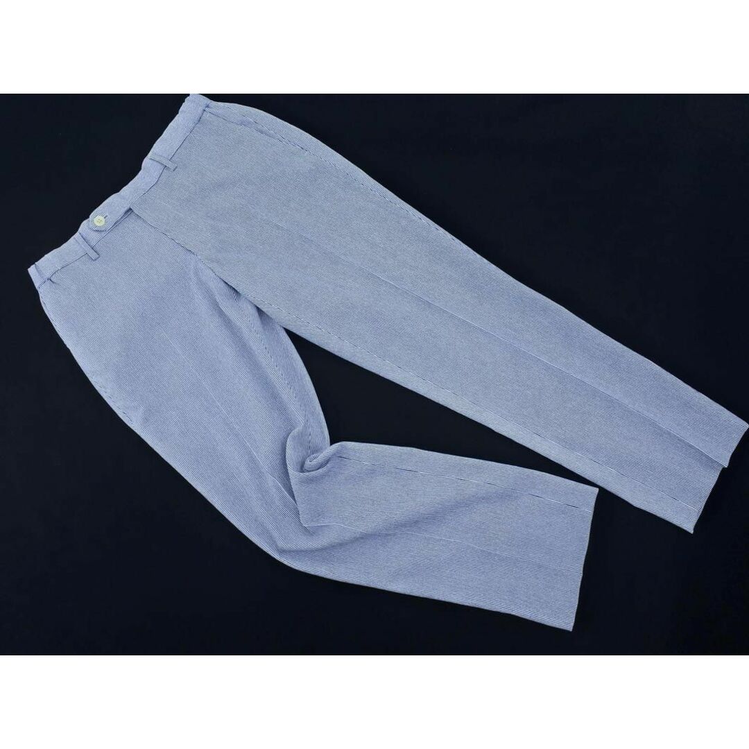 UNITED ARROWS green label relaxing グリーンレーベルリラクシング ユナイテッドアローズ ストライプ センタープレス テーパード パンツ sizeM/紺 ◇ メンズの通販 by ブランド古着ならABJ|ユナイテッドアローズならラクマ ビューティーユースユナイテッドアローズ,ストライプセンタープレスパンツ