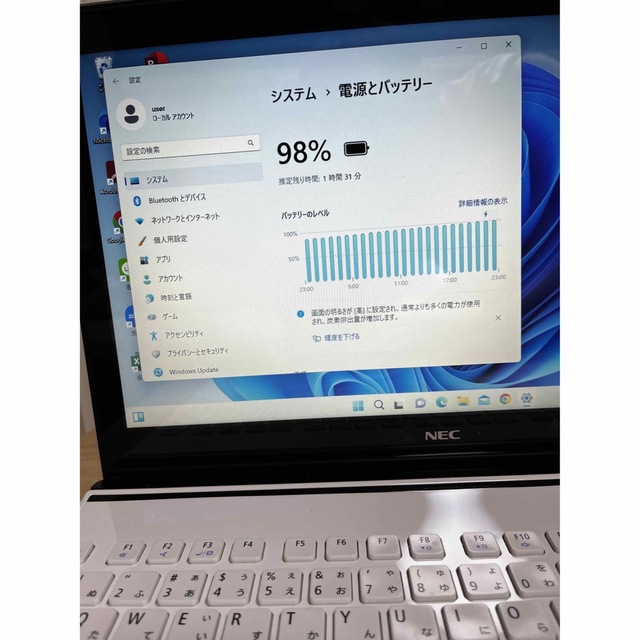 NECノートパソコン SSD480GB Windows11メモリ8GB初期設定済 5