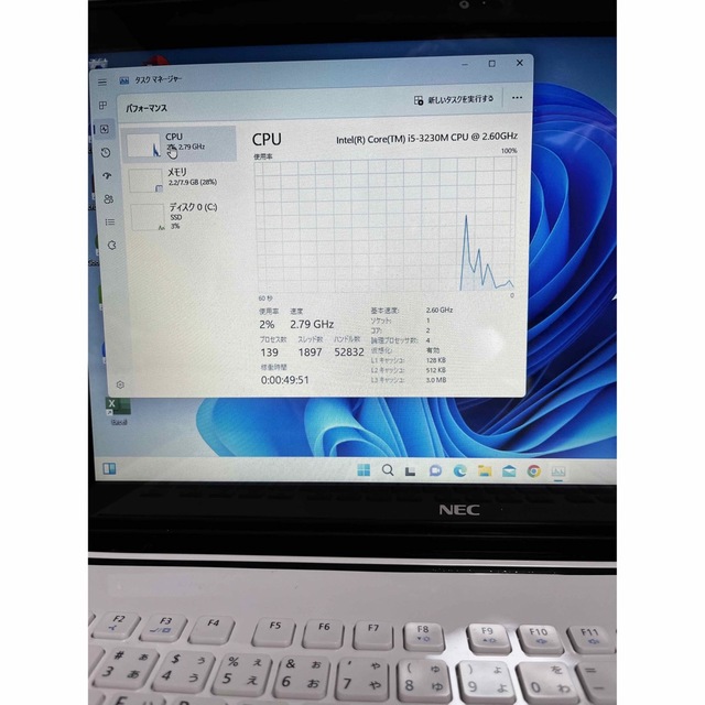 NECノートパソコン SSD480GB Windows11メモリ8GB初期設定済 6