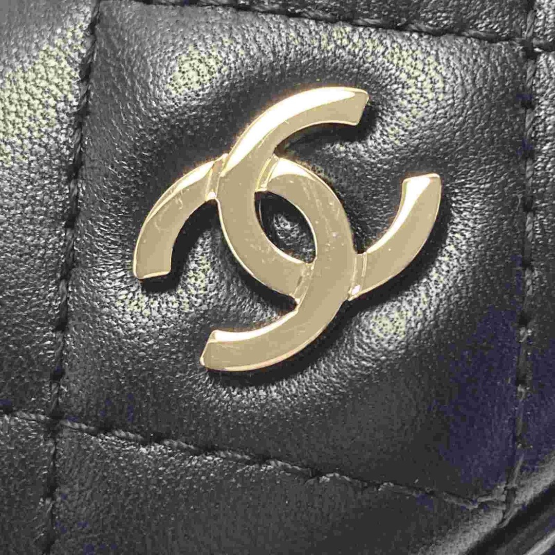 CHANEL シャネル マトラッセ チェーンウォレット AP2098 ブラック