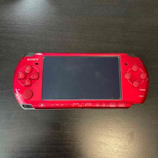 【美品】PSP-3000 RADIANT RED モンスターハンター3rd付き