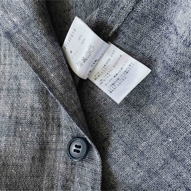 【美品】evam eva エヴァムエヴァ リネン コットン ステンカラーコート