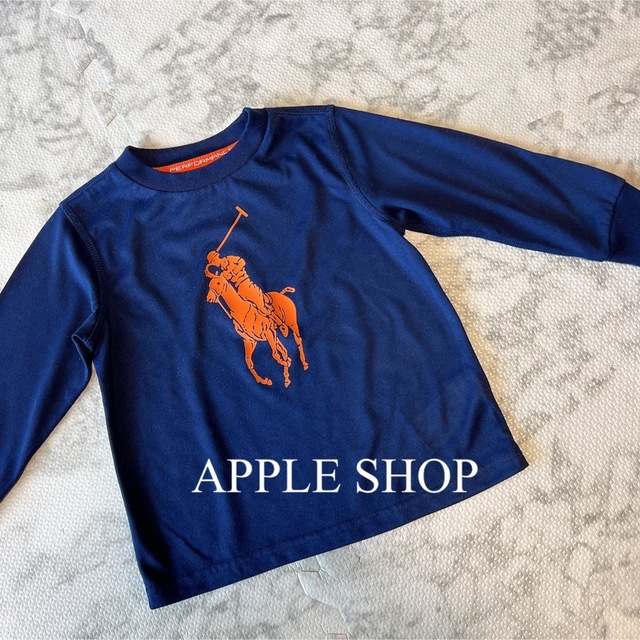 POLO RALPH LAUREN(ポロラルフローレン)のポロラルフローレン パフォーマンス 長袖Tシャツ ネイビー スポーツ バックロゴ キッズ/ベビー/マタニティのキッズ服男の子用(90cm~)(Tシャツ/カットソー)の商品写真