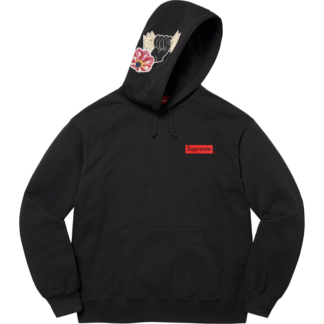 Supreme Instant High Patches Hooded 黒 L