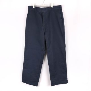 ディッキーズ(Dickies)のディッキーズ ワークパンツ チノパン 大きいサイズ 裏地チェック ボトムス アメリカ古着 詳細表記無し メンズ ネイビー Dickies(その他)