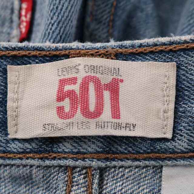 Levi's(リーバイス)のリーバイス デニムパンツ ジーンズ 501 ボタンフライ ストレート ボトムス アメリカ古着 メンズ W32L32サイズ ブルー Levi's メンズのトップス(ジャージ)の商品写真