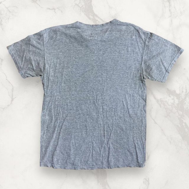 HJI FRUIT 古着  グレー ハーレー　バイク　ピンナップガール Tシャツ メンズのトップス(Tシャツ/カットソー(半袖/袖なし))の商品写真