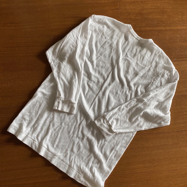 綿リブ　VネックTシャツ　M メンズのトップス(Tシャツ/カットソー(七分/長袖))の商品写真