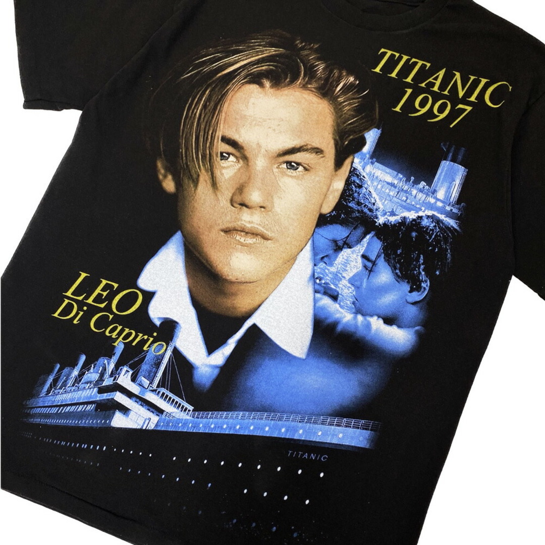 タイタニック Tシャツ 半袖 TITANIC 映画 ムービーTシャツ サイズ：メンズ XL 相当 ビッグサイズ ブラック 【新品】