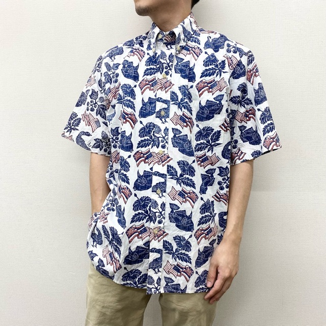 Reyn Spooner - US古着 REYN SPOONER アロハシャツ 半袖 ボタンダウン