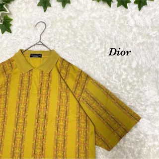 クリスチャンディオール(Christian Dior)のDior 柄シャツ　総柄 古着　レトロ　ポロシャツ  ディオール　奇抜(ポロシャツ)