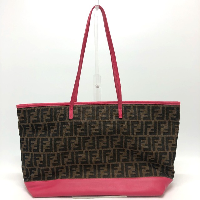 フェンディ FENDI ロゴプレート 8BH185 ズッカ カバン トートバッグ