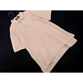 ラルフローレン(Ralph Lauren)のPOLO RALPH LAUREN ポロ ラルフローレン ワンポイント ポロシャツ ピンクベージュ ■◆ レディース(ポロシャツ)