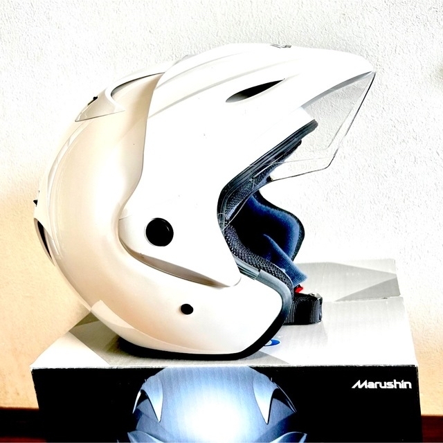 【最終お値下げ】Marushin マルシン ジェットヘルメット フリーサイズ 自動車/バイクのバイク(ヘルメット/シールド)の商品写真