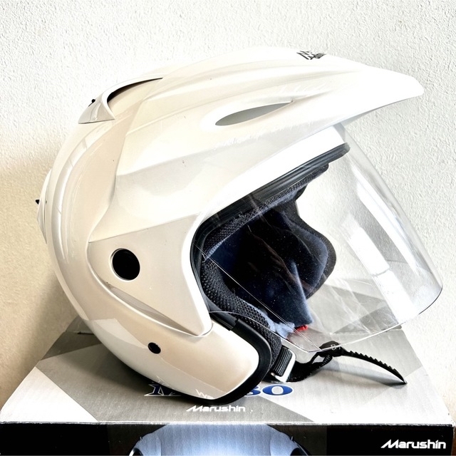 【最終お値下げ】Marushin マルシン ジェットヘルメット フリーサイズ 自動車/バイクのバイク(ヘルメット/シールド)の商品写真