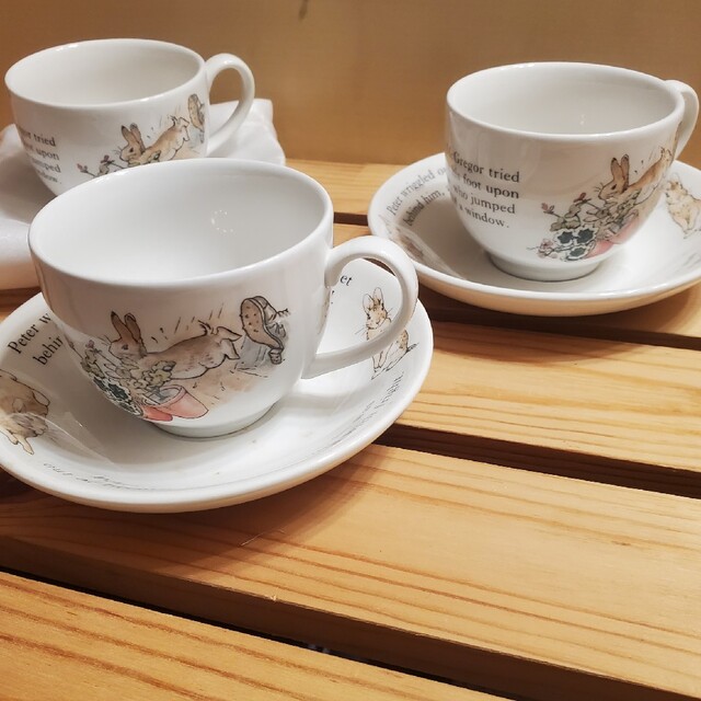 新品 ピーターラビット WEDGWOOD ウェッジウッド カップ ソーサー 皿