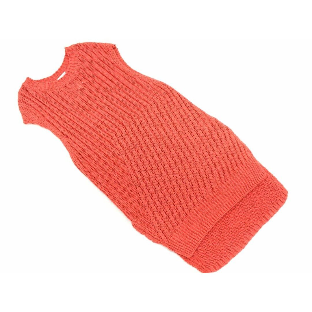 DRESSTERIOR - 新品 ドレステリア 綿麻 ニット ベスト 赤