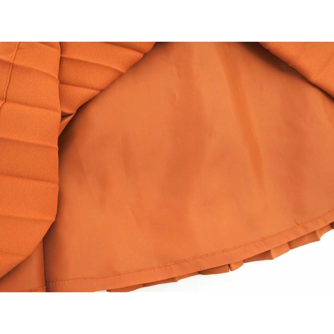 mimi&roger(ミミアンドロジャー)のミミアンドロジャー プリーツ スカート size0/オレンジ ■■ レディース レディースのスカート(ひざ丈スカート)の商品写真