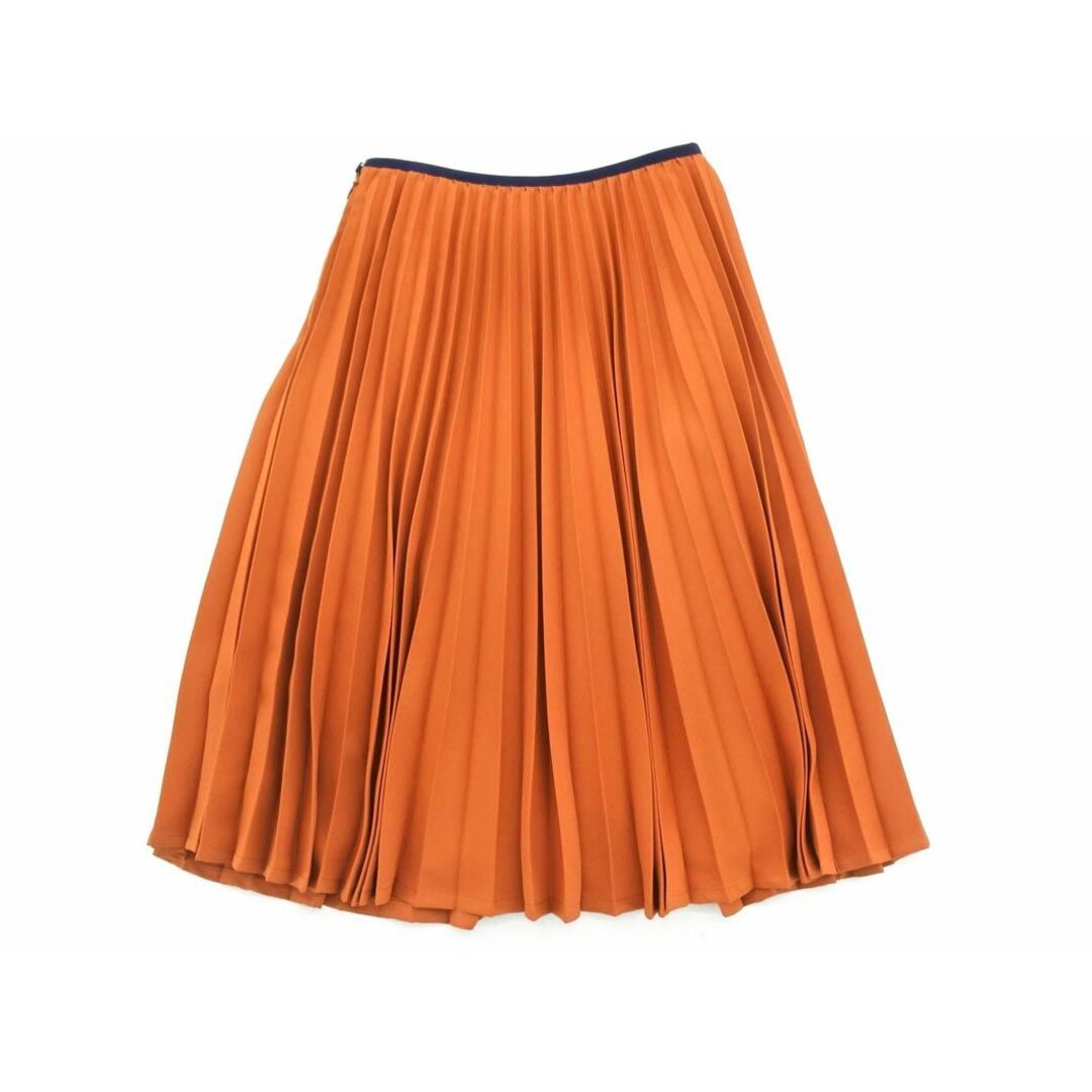 mimi&roger(ミミアンドロジャー)のミミアンドロジャー プリーツ スカート size0/オレンジ ■■ レディース レディースのスカート(ひざ丈スカート)の商品写真