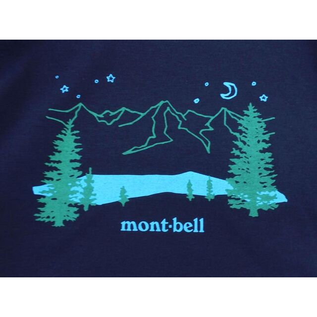 mont bell(モンベル)のmont-bell モンベル 1114482 ブルーレイク プリント Tシャツ sizeXL/紺 ■◆ レディース レディースのトップス(Tシャツ(半袖/袖なし))の商品写真