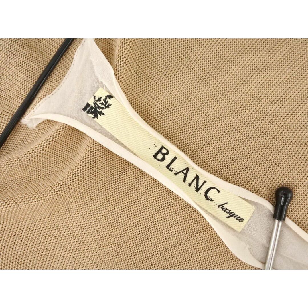 blanc basque(ブランバスク)のブランバスク ロング ショール カーディガン ベージュ ■◇ レディース レディースのトップス(カーディガン)の商品写真