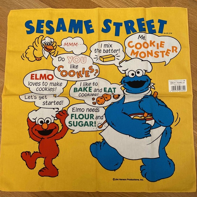 SESAME STREET(セサミストリート)の【未使用】セサミストリート　ラッピングクロス エンタメ/ホビーのおもちゃ/ぬいぐるみ(キャラクターグッズ)の商品写真