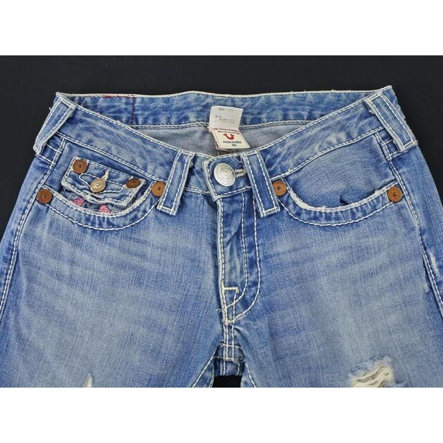 True Religion(トゥルーレリジョン)のトゥルーレリジョン RAINBOW JOEY ブーツカット デニムパンツ size28/青 ■■ レディース レディースのパンツ(デニム/ジーンズ)の商品写真