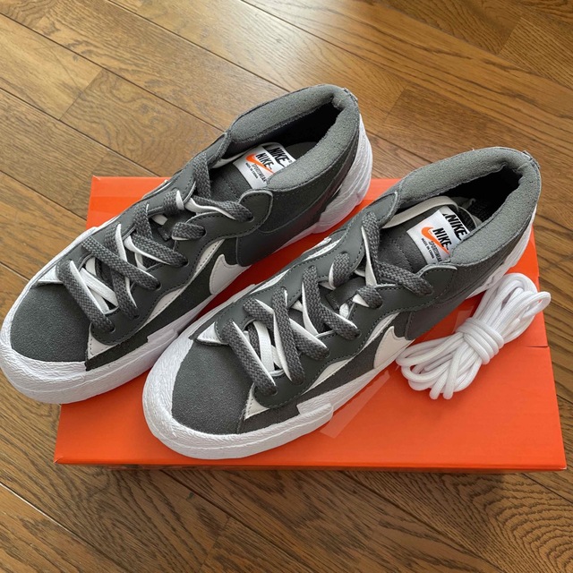 sacai × NIKE BLAZER LOW IRON GREY  26cm