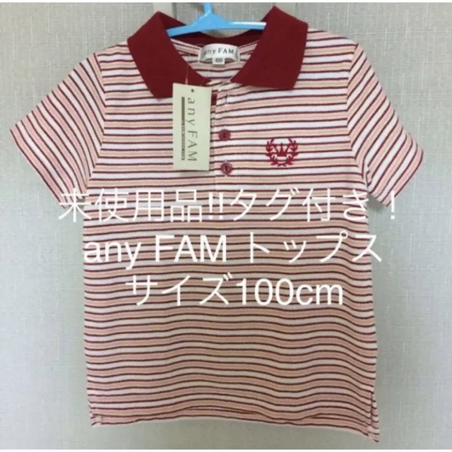 anyFAM(エニィファム)の未使用品‼︎タグ付き！anyFAM トップス サイズ100cm キッズ/ベビー/マタニティのキッズ服男の子用(90cm~)(Tシャツ/カットソー)の商品写真