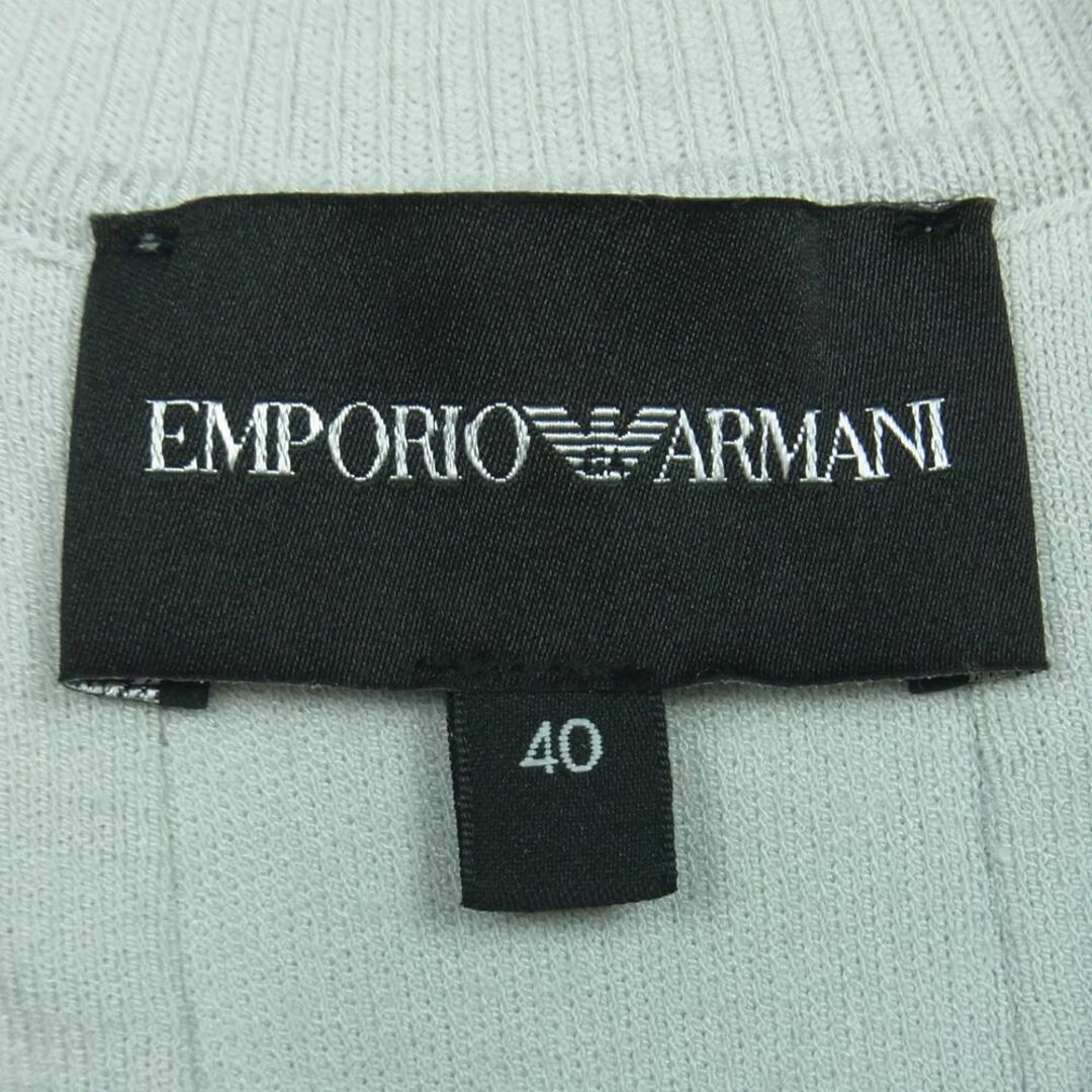 Emporio Armani(エンポリオアルマーニ)のEmporio Armani エンポリオ・アルマーニ 3K2AW5 2M23Z ノースリーブ ニット ワンピース ルーマニア製 ライトグレー系 40【中古】 レディースのワンピース(その他)の商品写真