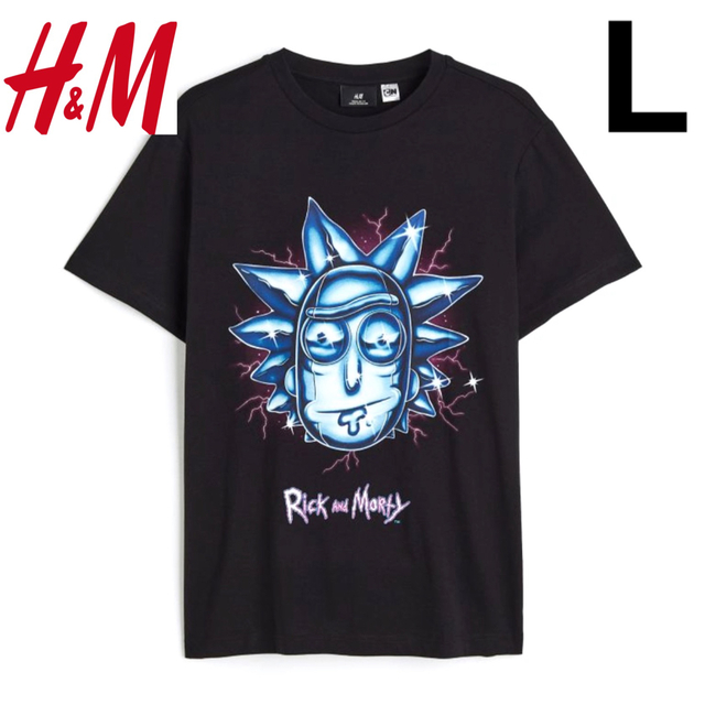 H&M(エイチアンドエム)の新品 H&M リック&モーティ Tシャツメタリカ ZARA huf L メンズのトップス(Tシャツ/カットソー(半袖/袖なし))の商品写真