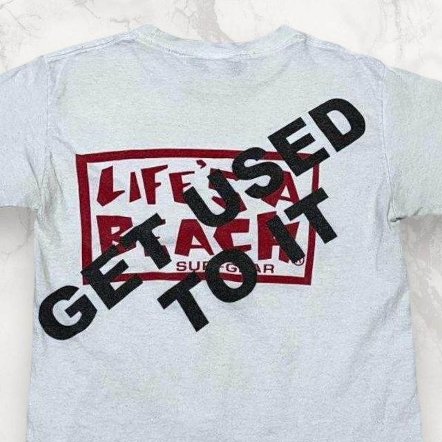 古着 LIFE'S A BEACH 90s ライフズアビーチ 希少 バックプリンの 古着 LIFE'S A BEACH 90s ライフズアビーチ 希少 バックプリンの