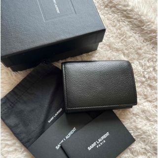 サンローラン(Saint Laurent)の美品 saintlaurent イヴサンローラン 3つ折り財布(財布)