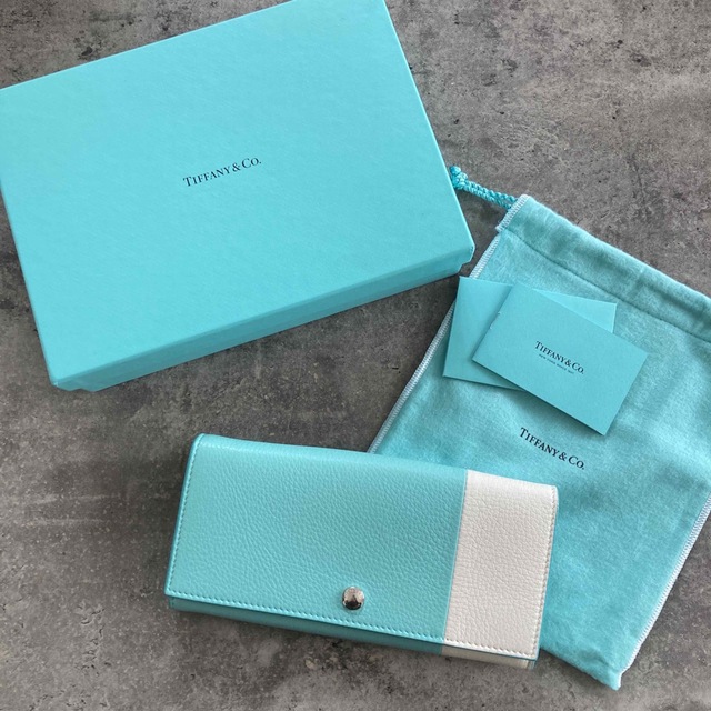 希少! Tiffany ティファニー 長財布 ティファニーブルー ブロック - 財布