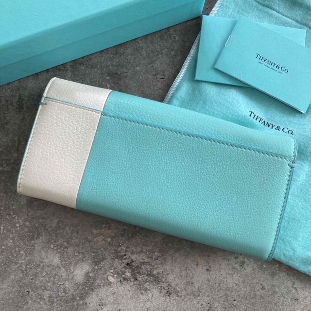 希少！　Tiffany ティファニー　長財布　ティファニーブルー　ブロック