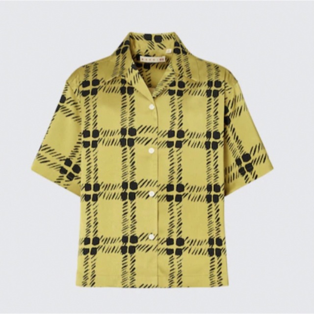 UNIQLO(ユニクロ)のMARNI＊オーバーサイズオープンカラーシャツ（半袖） レディースのトップス(シャツ/ブラウス(半袖/袖なし))の商品写真