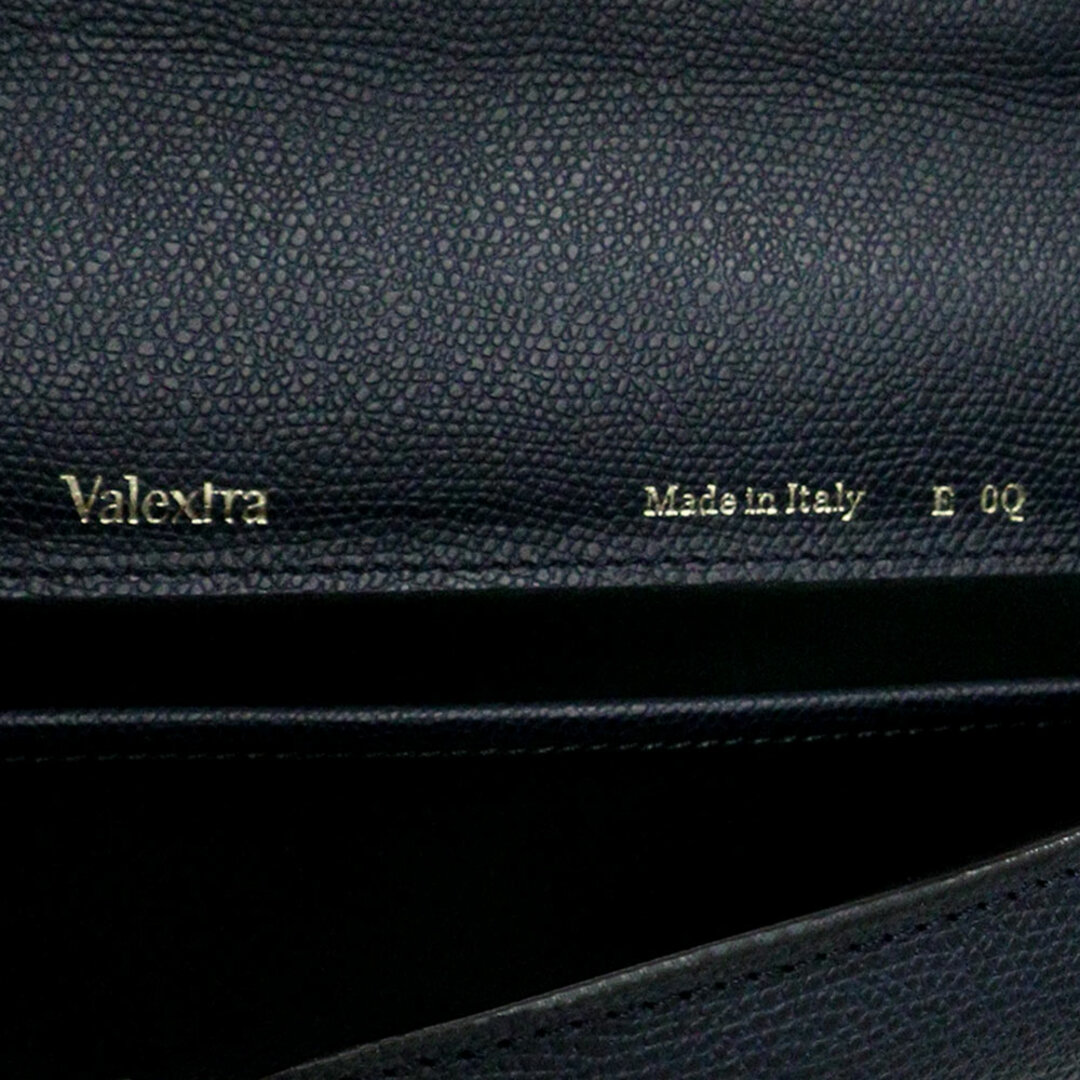 ヴァレクストラ トリエンナーレ ブリーフケース ビジネス ハンドバッグ ソフトカーフ レザー ネイビー 紺 V4A20-028-000U-NORD Valextra（未使用　展示品）