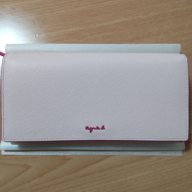 【美品】agnès b.（アニエスベー）長財布 OAW02-03 ピンク色