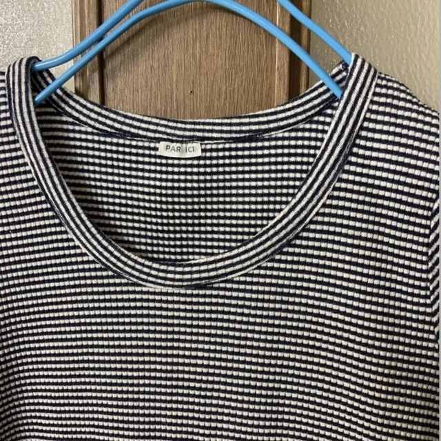 PAR ICI(パーリッシィ)のPAR ICI リブボーダーカットソー レディースのトップス(カットソー(半袖/袖なし))の商品写真